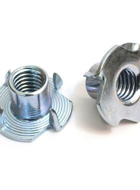 T-Nut 1/4-20 Inch (100 Pcs) Pronged Tee Nut