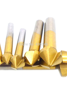 6pcs 3 Flute 90 Degree PVC Cut Chamfer Chamfering Cutter Dri