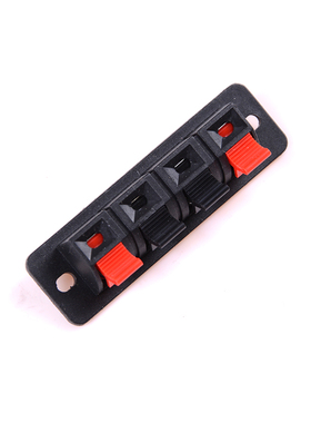 5PCSSingle Row 4 Pin 4 Position Speaker Terminal Board Conn