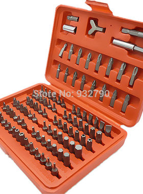 100pc Security Bit Set Torx Star Tamper Screws Hex Key Phill