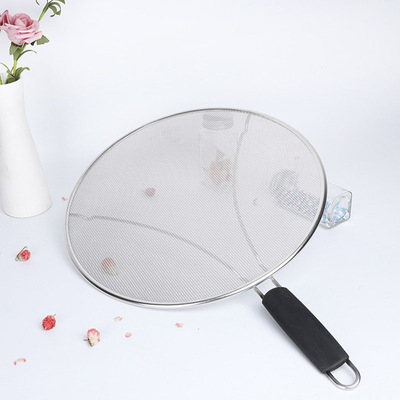 Frying Pan Grease Splatter Screen Stainless Steel Oil