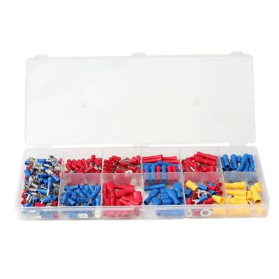 27Assorted Insulated Electrical Wire Terminals Crimp Connect