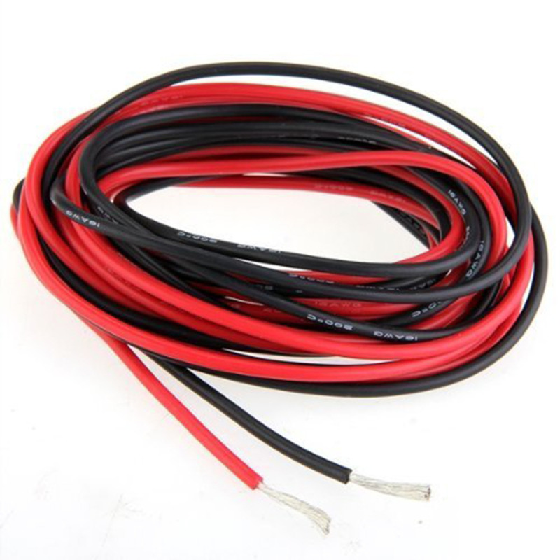 8 Gauge AWG Silicone Rubber Cable Cable Red Black Flexible C