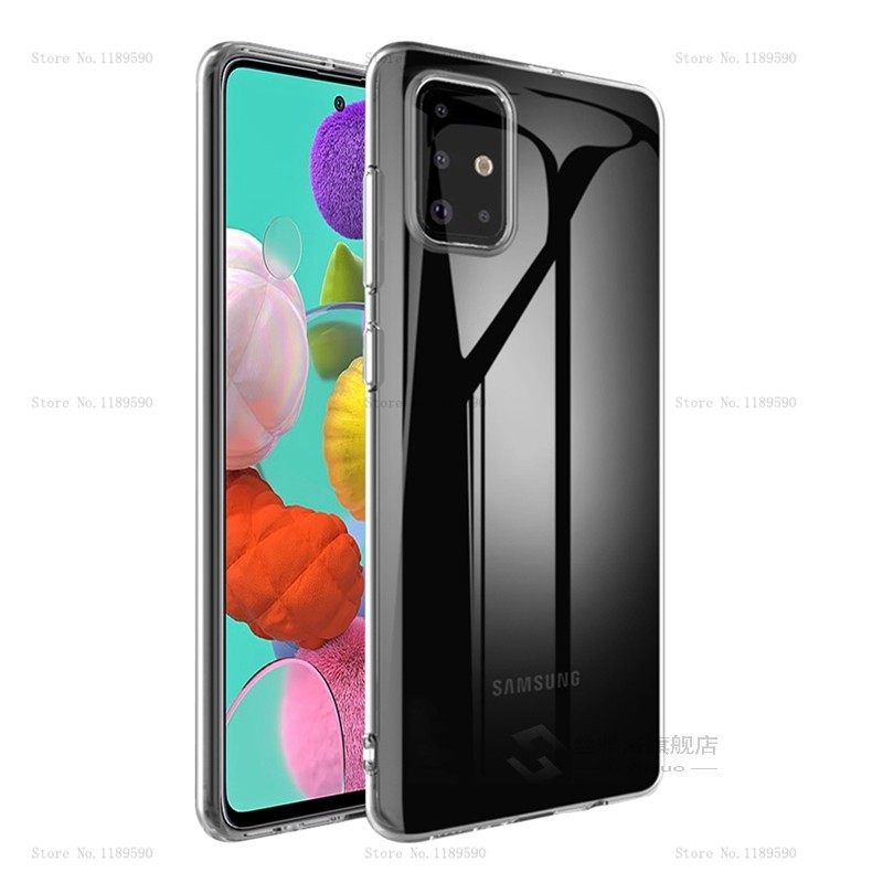 *samsung galaxy a51 case cover ltra-thin transparent tp sili