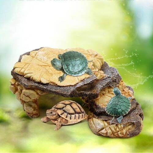 Reptile Resin Hides Cave Turtles Rock Hideout House Pet