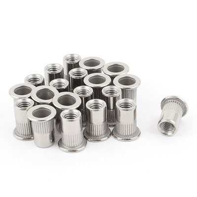 20 Pcs 304 Rivet Nut Rivnut Insert Nutsert M6x15mm