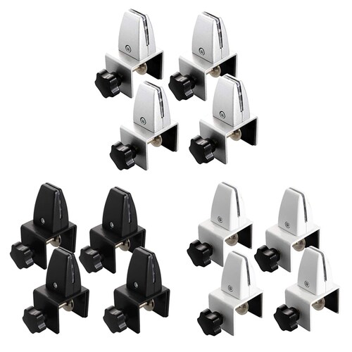 4Pcs Sneeze Guard Clamp Bracket Office Desk Partition