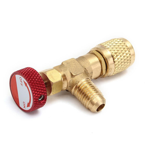 Red Knob R410A Refrigerant Copper Flow Control Valve For Cha
