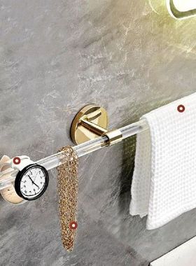 Luxury Towel Bars Punch-free Simple Bath Towel Rack Acrylic