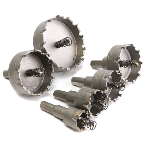 6Pcs Hole Saw Carbide Tip Drill Bit Hole Saw Alloyl Cutter