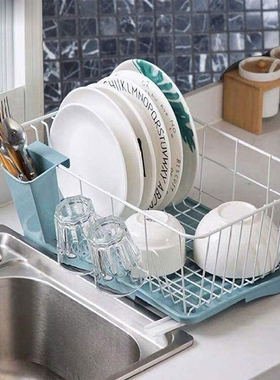 Hot Dish Drying Rack with Drainboard Dish Drainer Drain for