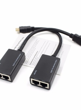 1080p HDMI Over RJ45 CAT5e CAT6 UTP LAN Ethernet Balun Exten
