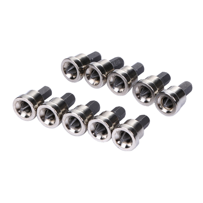 10pcs Depth Stop Plasterboard Screws Locating Bits PH2 Hex S