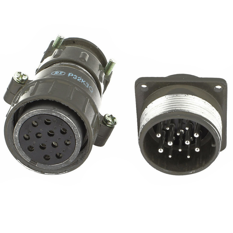 P32K3Q 12Pin Aviation Plug Male Female Connector AC 660V 20A