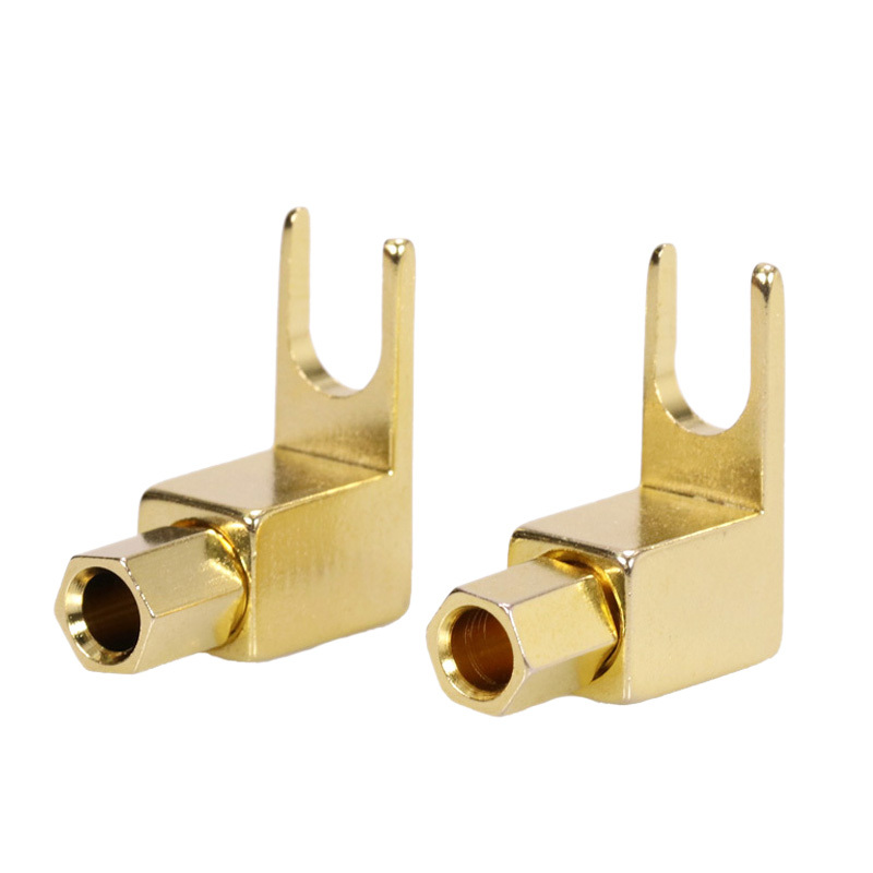 8 pcs total Hi-end Banana to Spade Adapter Plug/Speaker Cabl
