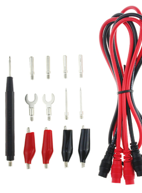 16pcs Multimeter Probe Set Multimeter Test Leads Silicone Al