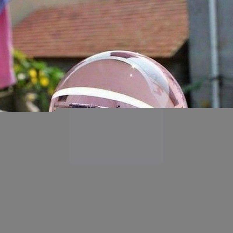 40mm natural stone rose pink crystal healing ball magic