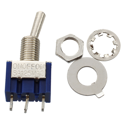 3-Position SPST Latching Mini Switch 6A 125VAC 3A 250VAC 10P
