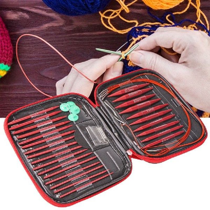 13 Pairs Knitting Tools Sweater Needles Aluminium Hand-封面