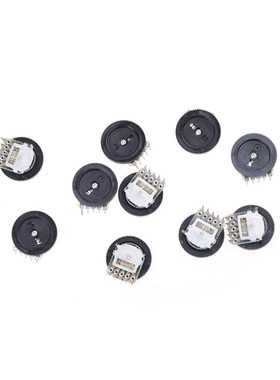 10Pcs Wheel  Duplex Potentiometer B103 16X2mm 10K Ohm Double