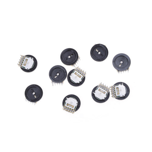 10Pcs Wheel  Duplex Potentiometer B103 16X2mm 10K Ohm Double