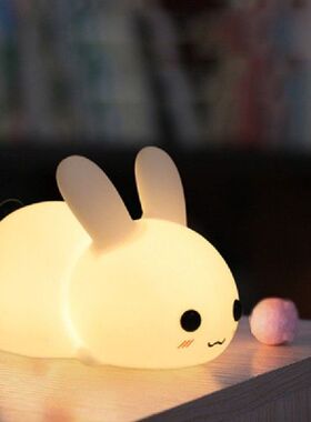 Novetly Silicone Jade Rabbit Led Night Light USB Charging Tw
