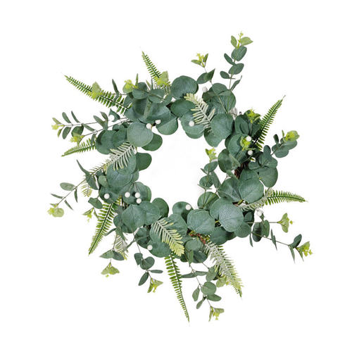 Artificial Leaf Wreath Ring Simulation Plant Leaf Door