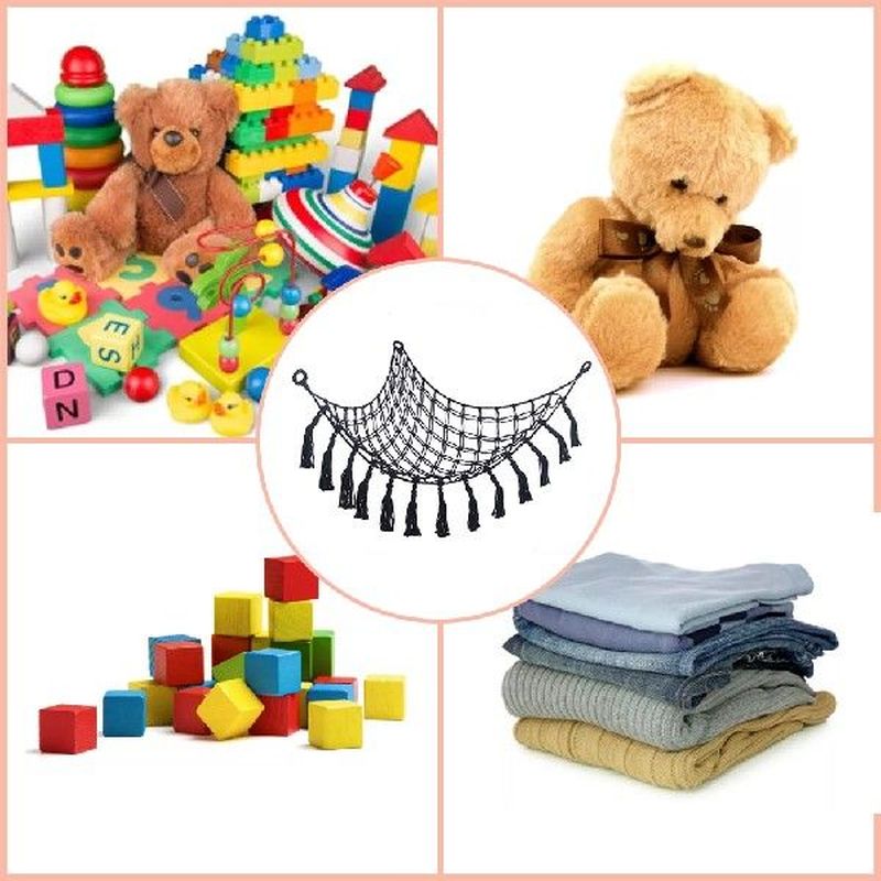 Stuffed Animal Hammock Toy Storage Hammock Net Wall Sling