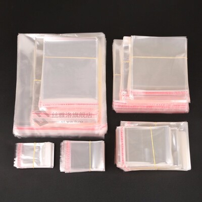 Storage Bags Clear Self Adhesive Seal Plastic Packaging Bag