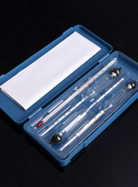 3 Pcs Accurate 0-100% Hydrometer Alcoholmeter Tester Set Alc