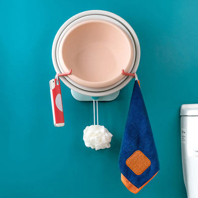 1pc Washstand Wall Mounted Bathroom Washbasin Rack