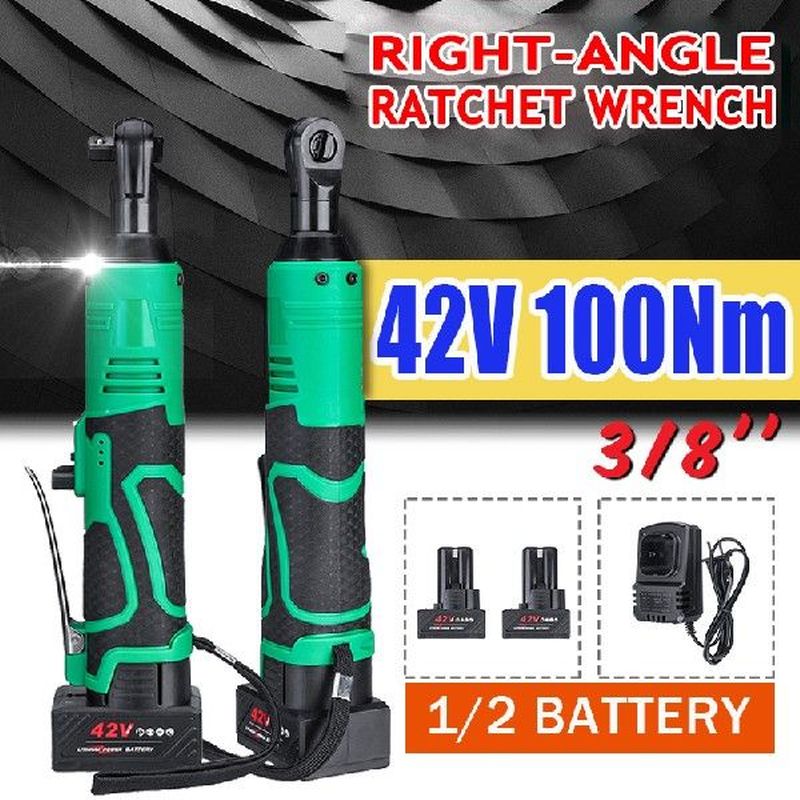 100Nm Electric Wrench Ratchet Wrench 12V/42V 3/8 Cordless