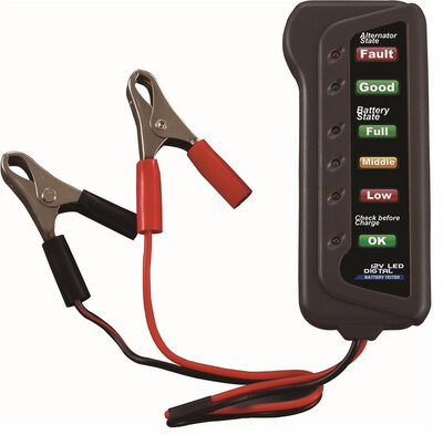 12V Car Battery & Alternator Tester - Test Battery Condi