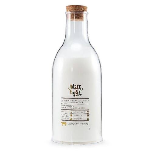 2019 USB Charging LED Bedside Lamp Milk Bottle DIY Message N