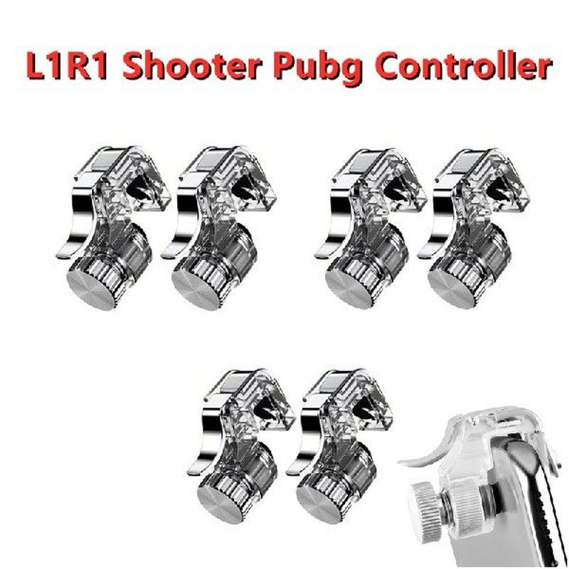 2 Pair L1R1 PUBG Mobile Gamepad Fire Button Aim Key Shooter