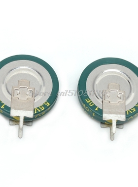 2Pcs Universal 5.5 V 1.0F Super Capacitor V-Type Button Smar