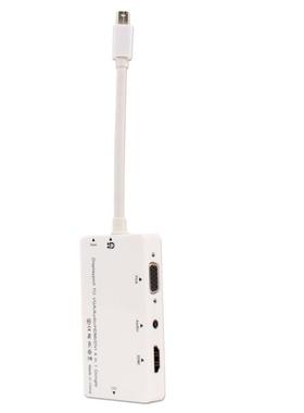 1080P Displayport To VGA/Audio/HDMI/DVI 4 In 1 Dongle Conver