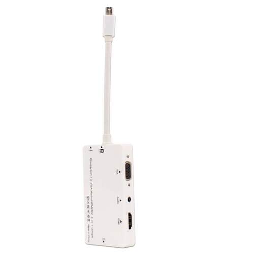 1080P Displayport To VGA/Audio/HDMI/DVI 4 In 1 Dongle Conver