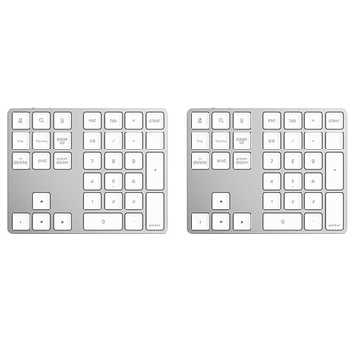 2X Bluetooth 3.0 Numeric Keypad 34 Keys Digital Keyboard for