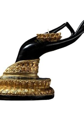 Bergamot Candlestick Resin Finger Gesture Candle Holder