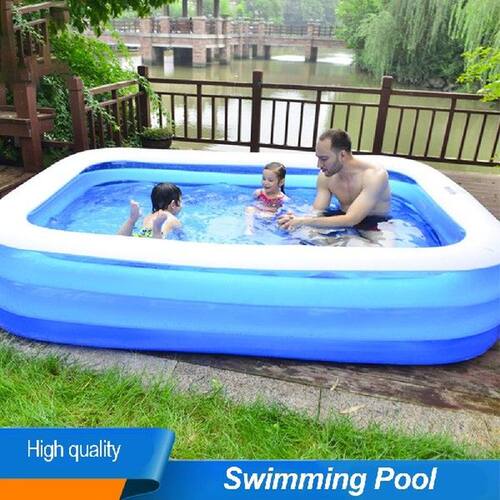Family Inflatable Swimming Pool Large Size 229X229X46cm