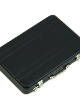 password box Card Case Mini suitcase Password briefcase Blac