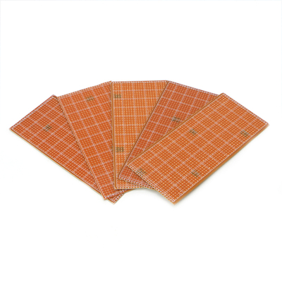 5 Pcs 6.5x14.5cm Stripboard Veroboard Uncut PCB Platine Side