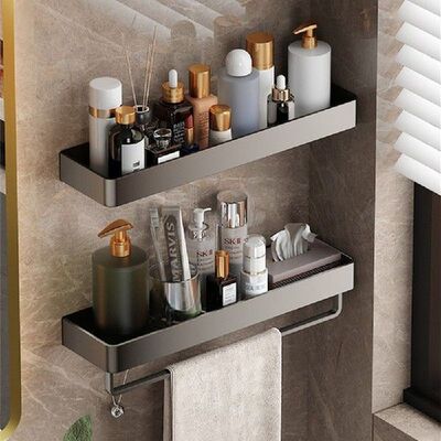 Bathroom Toiletries Storage Shelf Punch-free Cosmetic Daily