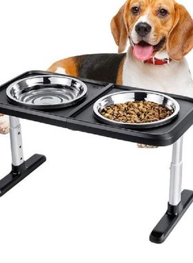 Raised Dog Bowl Adjustable Neater Feeder Large Dog