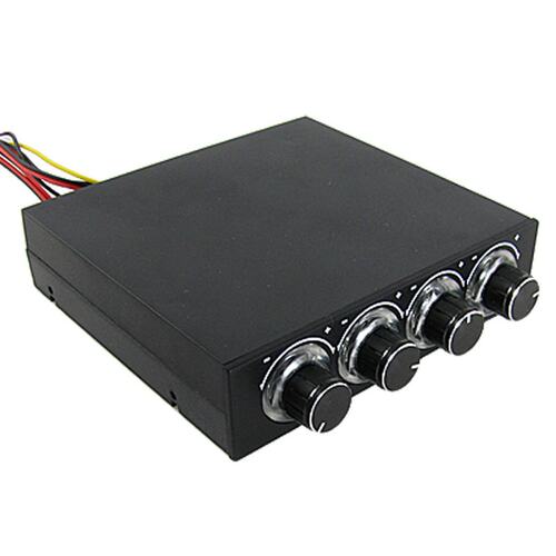 4 Channel 4 Pin Connector Blue LED PC Fan Controller