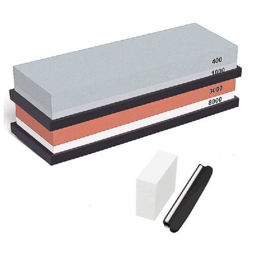 Complete Knife Sharpening Stone Set 400/1000 Grit Water
