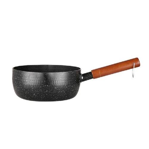 Aluminum Alloy Material Sauce Pan Sauce Pot Ergonomic Wood
