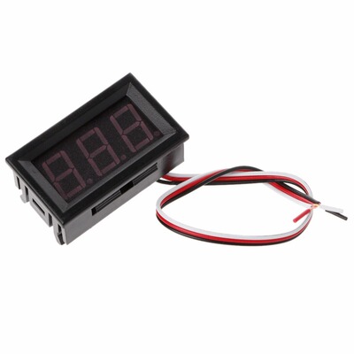 Red LED Panel Meter Mini DC 0V To 99.9V Electrical Instrumen