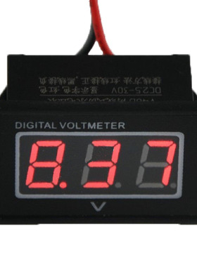 Red LED Monitor 12 Volt Battery Meter 2.5-30V DC Gauge Voltm